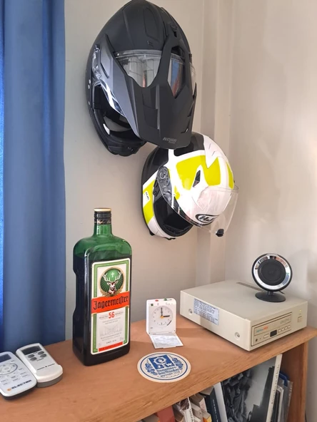 Byr Basit bir motosiklet kaskı askısı (Sadece Plastik Aparattır!!!) 3D - 4