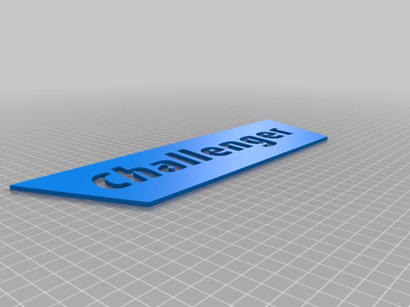 Challenger Logosu (Plastik Aparattır!!!)