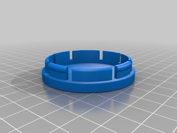 Byr VW Golf 2 veya benzeri 60mm Hub Kapağı / Jant Kapağı (Sadece Plastik Aparattır!!!) 3D - 3