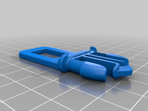 Byr Yan klipli toka fişi (Sadece Plastik Aparattır!!!) 3D - Resim 3