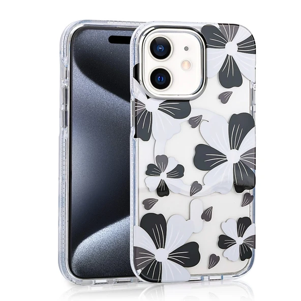 Apple iPhone 12 Kılıf M-safe Şarj Özellikli Zore Papat Kapak - Resim 6