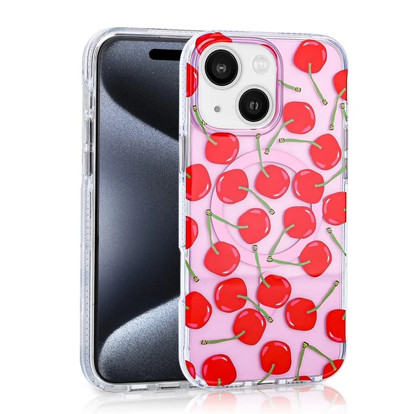 Apple iPhone 14 Kılıf M-safe Şarj Özellikli Zore Stilo Kapak - Resim 5