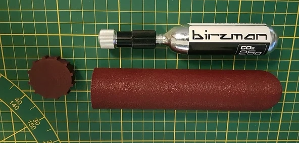 25GR kartuş için Zéfal EZ Kontrol Bisiklet CO2 Mini Hava Pompası (Plastik Aparattır!!!)