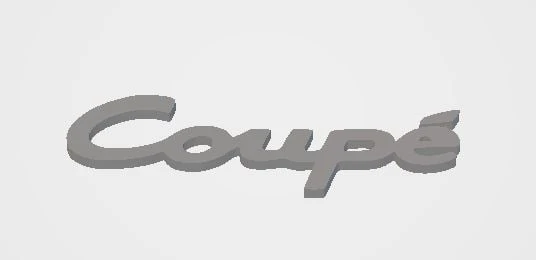 Byr Megane Coupe Rozet Logo Kapı (Plastik Aparattır!!!) 3D - Resim 4