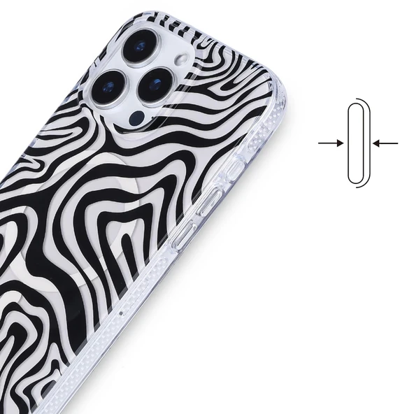 Apple iPhone 12 Pro Kılıf M-safe Şarj Özellikli Zore Jago Kapak - 11