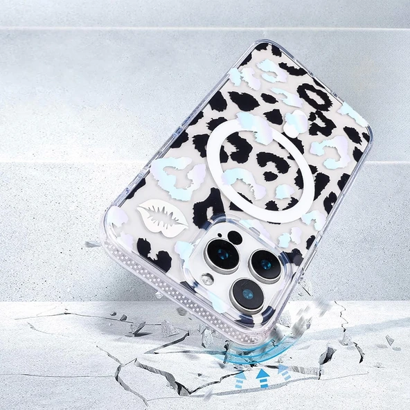 Apple iPhone 15 Pro Max Kılıf M-safe Şarj Özellikli Zore Jago Kapak - Resim 10