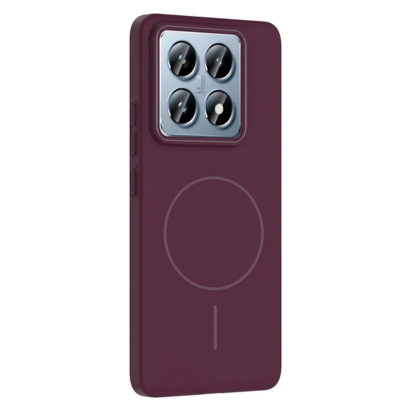 Xiaomi 14T Pro Kılıf M-safe Şarj Özellikli Zore Ruby Sert Kapak - 2