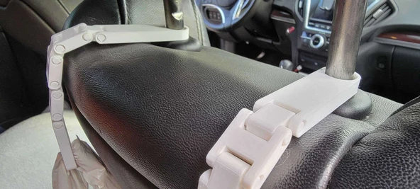 Byr Yerinde yazdırma kayış bağlantısı araba koltuk arkası çanta kancası (Sadece Plastik Aparattır!!!) 3D