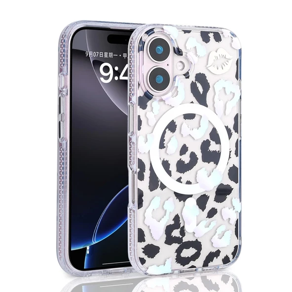 Apple iPhone 16 Plus Kılıf M-safe Şarj Özellikli Zore Jago Kapak