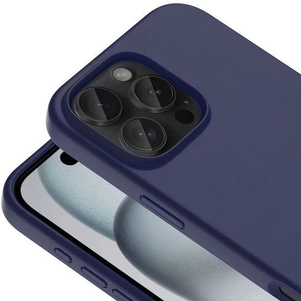 Apple iPhone 16 Pro Kılıf M-safe Şarj Özellikli Sıvı Teknolojili Silinebilir Sert Zore Kivi Kapak - 4