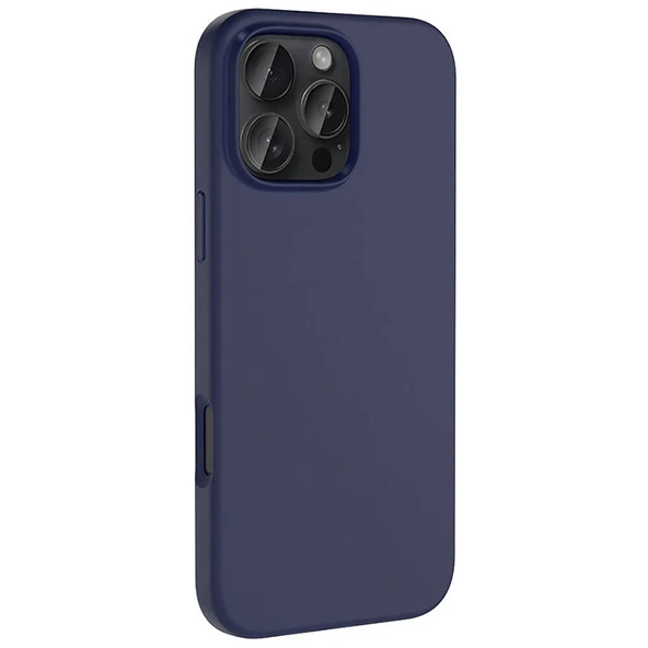 Apple iPhone 16 Pro Kılıf M-safe Şarj Özellikli Sıvı Teknolojili Silinebilir Sert Zore Kivi Kapak - 9