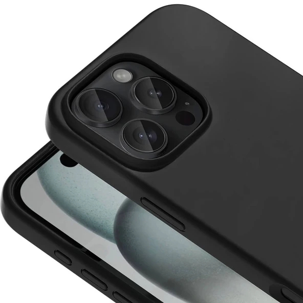 Apple iPhone 16 Pro Kılıf M-safe Şarj Özellikli Sıvı Teknolojili Silinebilir Sert Zore Kivi Kapak - 6