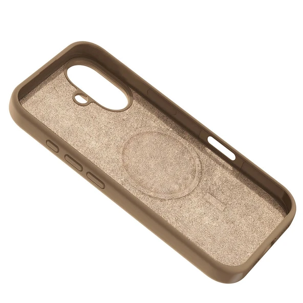 Apple iPhone 16 Kılıf M-safe Şarj Özellikli Sıvı Teknolojili Silinebilir Sert Zore Kivi Kapak - 11