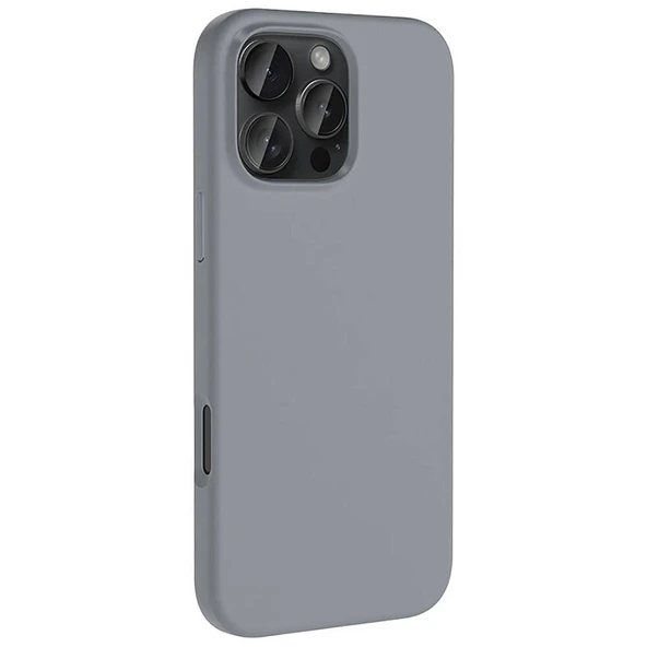Apple iPhone 16 Pro Kılıf M-safe Şarj Özellikli Sıvı Teknolojili Silinebilir Sert Zore Kivi Kapak - 10