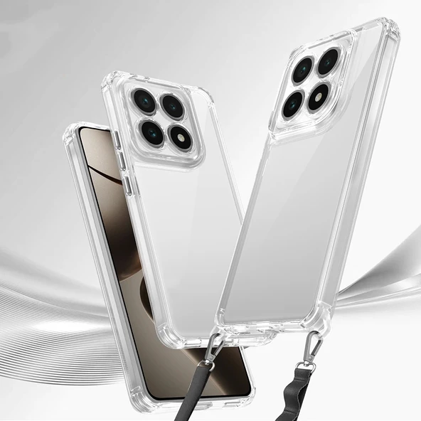 Xiaomi 14T Pro Kılıf Airbagli Takılabilir Askı Aparatlı Zore Snap Silikon Kapak - 2