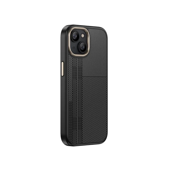 Apple iPhone 14 Plus Kılıf M-safe Şarj Özellikli Karbon Fiber Görünümlü Zore Antina Kapak - 7