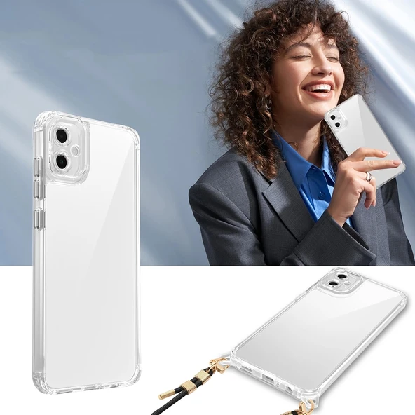 Galaxy A06 Kılıf Airbagli Takılabilir Askı Aparatlı Zore Snap Silikon Kapak - 8