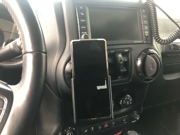 Byr Jeep Wrangler JK Havalandırma Yüzük Telefon Tutucu (Sadece Plastik Aparattır!!!) 3D - Resim 2