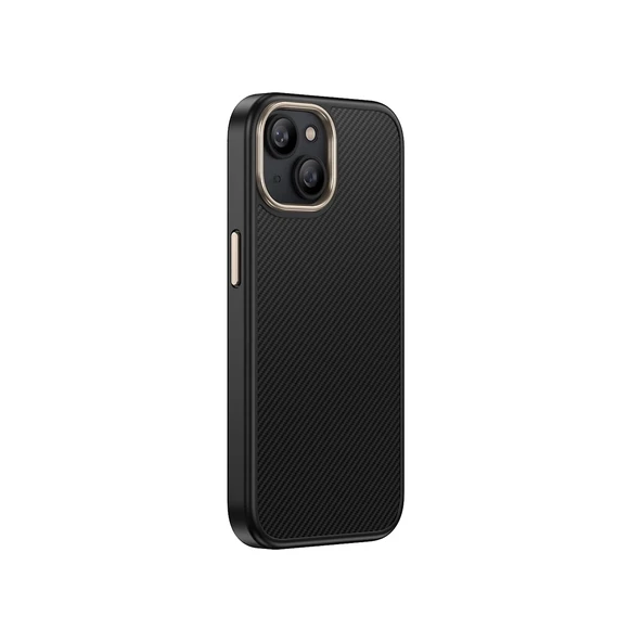 Apple iPhone 14 Plus Kılıf M-safe Şarj Özellikli Karbon Fiber Görünümlü Zore Antina Kapak - 4
