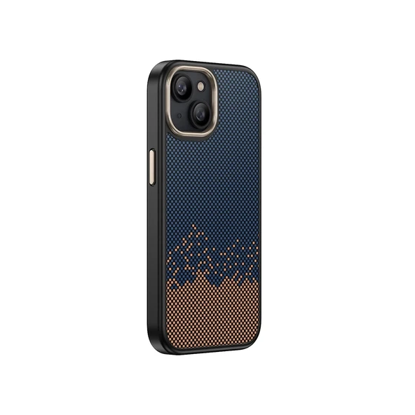 Apple iPhone 14 Plus Kılıf M-safe Şarj Özellikli Karbon Fiber Görünümlü Zore Antina Kapak - 10