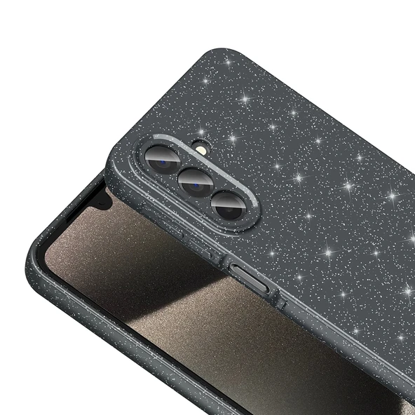 Galaxy A26 Kılıf Kamera Korumalı Simli Lüks Zore Koton Kapak - 9