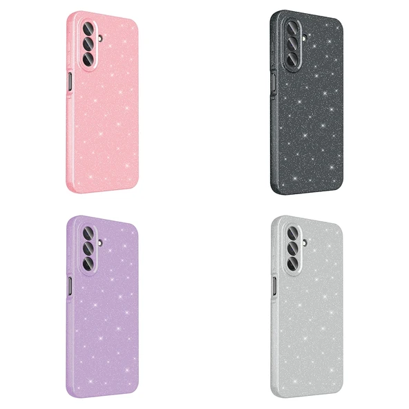 Galaxy A26 Kılıf Kamera Korumalı Simli Lüks Zore Koton Kapak - 10