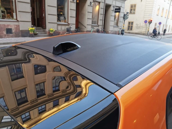 Byr Ayna Dashcam arka kamera muhafazası (Sharkfin anteninin arkasındaki araba çatısı için) (Sadece Plastik Aparattır!!!) 3D - 4