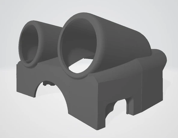 Byr Audi B3 80 90 Coupe Gauge Pod Direksiyon Sütunu Kapağı 893953515C (Plastik Aparattır!!!) 3D - 2