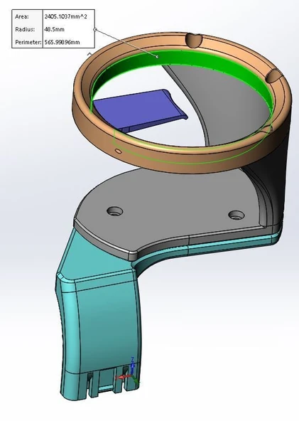Byr ND MX-5 Büyük Kupa Tutucu (Sadece Plastik Aparattır!!!) 3D