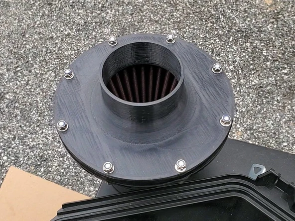 Byr K&N Apollo Universal Giriş 3 "Çıkış Desteği (Sadece Plastik Aparattır!!!) 3D - 1