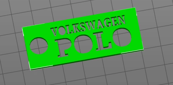 VW Polo - Anahtarlık V1 (Plastik Aparattır!!!)