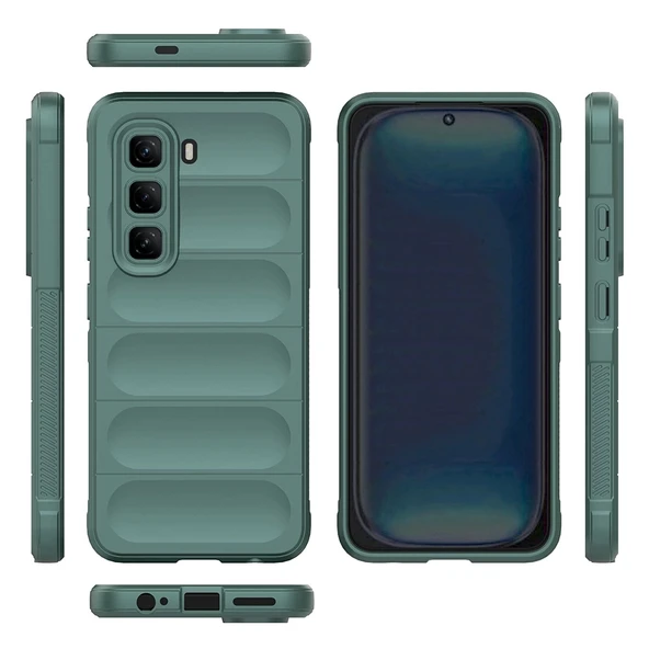 İnfinix Hot 50 Pro 4G Kılıf Esnek TPU Oyuklu Arka Yüzey Tasarımlı Zore Etnik Silikon Kapak - 2