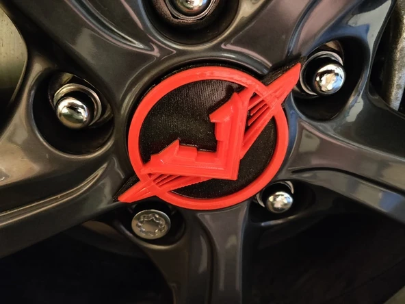 Turbo tarzı tekerlek için Veloster Gen 2 Merkez Kapağı (Plastik Aparattır!!!)