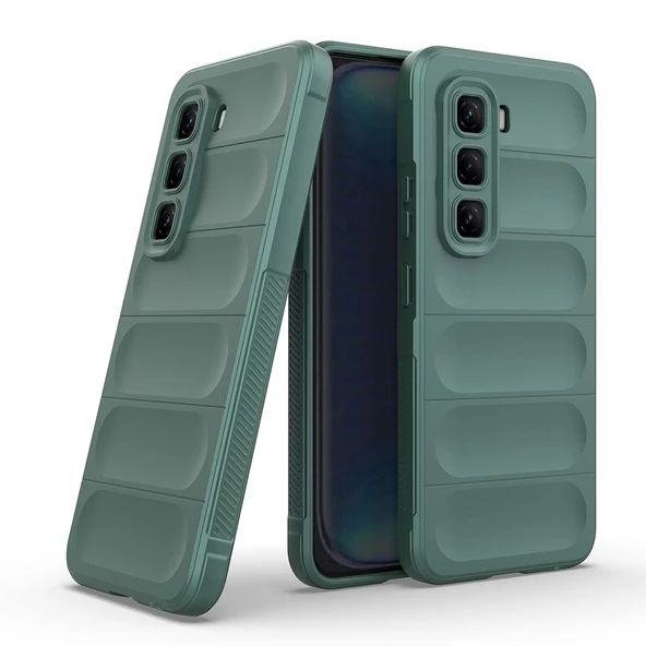 İnfinix Hot 50 4G Kılıf Esnek TPU Oyuklu Arka Yüzey Tasarımlı Zore Etnik Silikon Kapak - 6