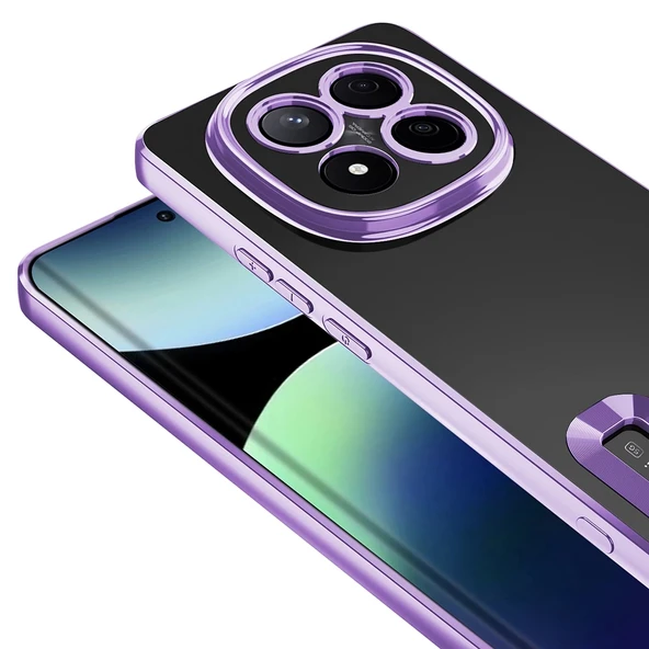 Xiaomi Redmi Note 14 Pro Plus Kılıf Kamera Korumalı Logo Gösteren Zore Omega Kapak - 7