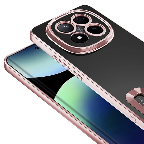 Xiaomi Redmi Note 14 Pro Plus Kılıf Kamera Korumalı Logo Gösteren Zore Omega Kapak - 5