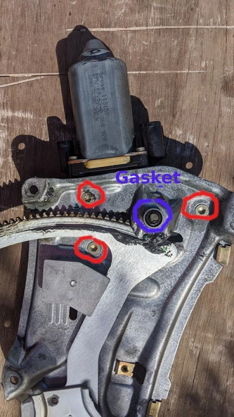 Byr BMW E36 için Windows Motor Conta (Plastik Aparattır!!!) 3D - Resim 2