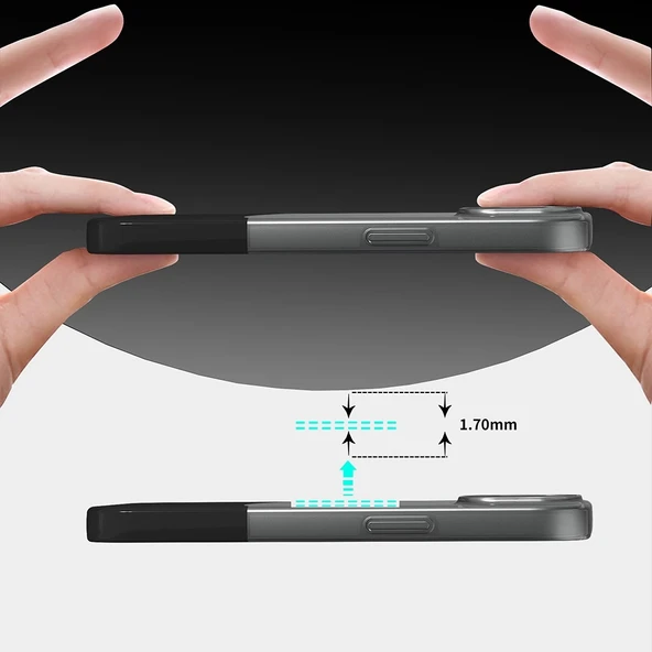 Apple iPhone 15 Kılıf M-Safe Şarj Özellikli Mıknatıslı Zore Duble Kapak - 2