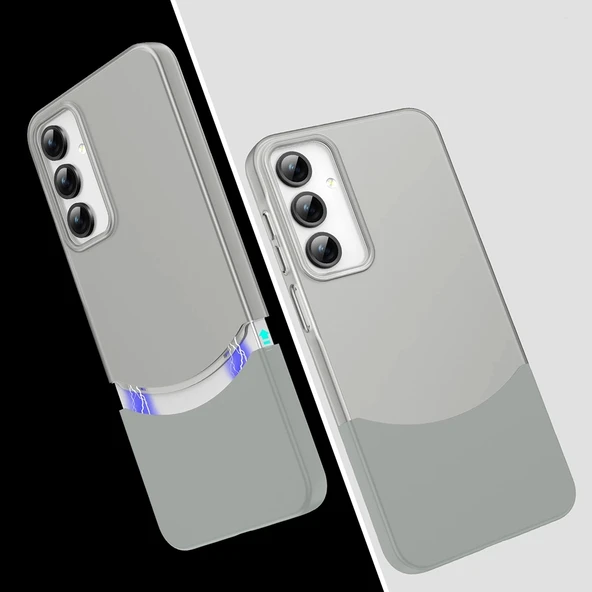 Galaxy A56 Kılıf Mıknatıslı Zore Duble Kapak