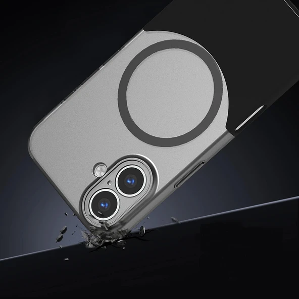 Apple iPhone 16 Plus Kılıf M-Safe Şarj Özellikli Mıknatıslı Zore Duble Kapak - 4