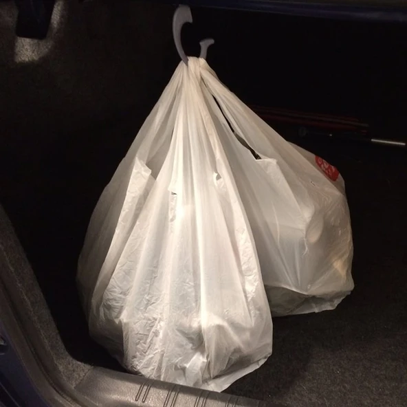 Byr Araba bagajı bakkal çanta kancası (Sadece Plastik Aparattır!!!) 3D