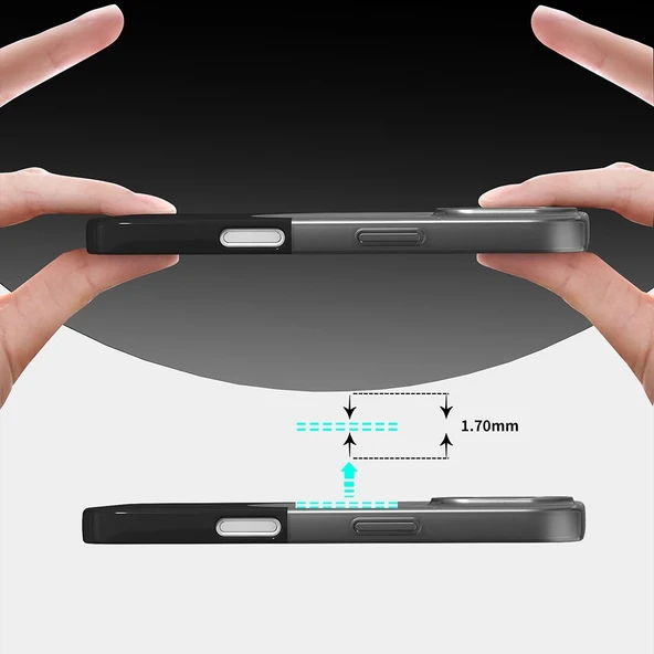 Apple iPhone 16 Kılıf M-Safe Şarj Özellikli Mıknatıslı Zore Duble Kapak - 2