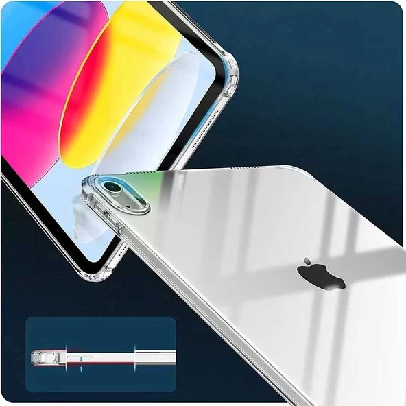 Apple iPad 11.Nesil 2025 Kılıf Zore Tablet Nitro Anti Shock Silikon Kapak - 4