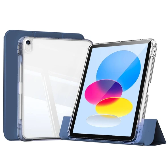 Apple iPad 11.Nesil 2025 Kılıf Magnetik Ayrılabilen Airbagli Zore Sliding Tablet Kılıfı