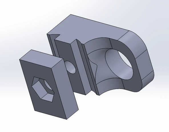 Byr Junior Universal Mount Kederleiste (Sadece Plastik Aparattır!!!) 3D - 4