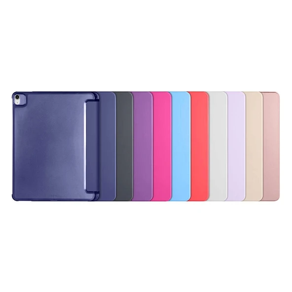 Apple iPad Air 11 2025 M3 Zore Smart Cover Kalem Bölmeli Standlı 1-1 Kılıf - 9