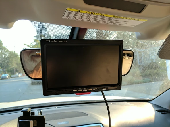 Byr RV yedek kamera LCD braketi (Sadece Plastik Aparattır!!!) 3D - 2