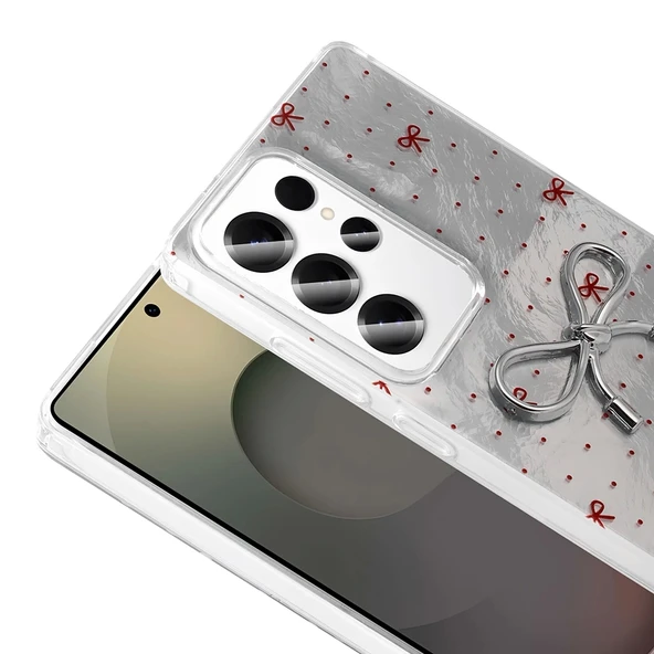 Galaxy S23 Ultra Kılıf Kamera Korumalı Figürlü Zore Ponti Silikon Kapak - 9