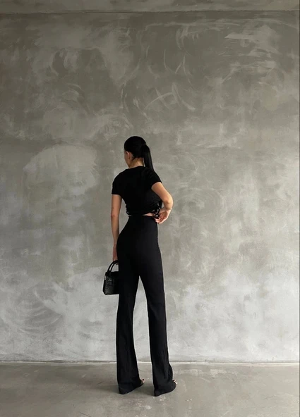 Yanları tüneli takım siyah s3161 - 3