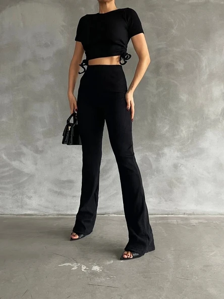 Yanları tüneli takım siyah s3161 - 2